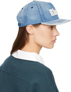 Rhude Blue 'Rhude' Logo Denim Cap