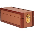 Rapport London - Kensington Studded Leather Two-Watch Box - Brown