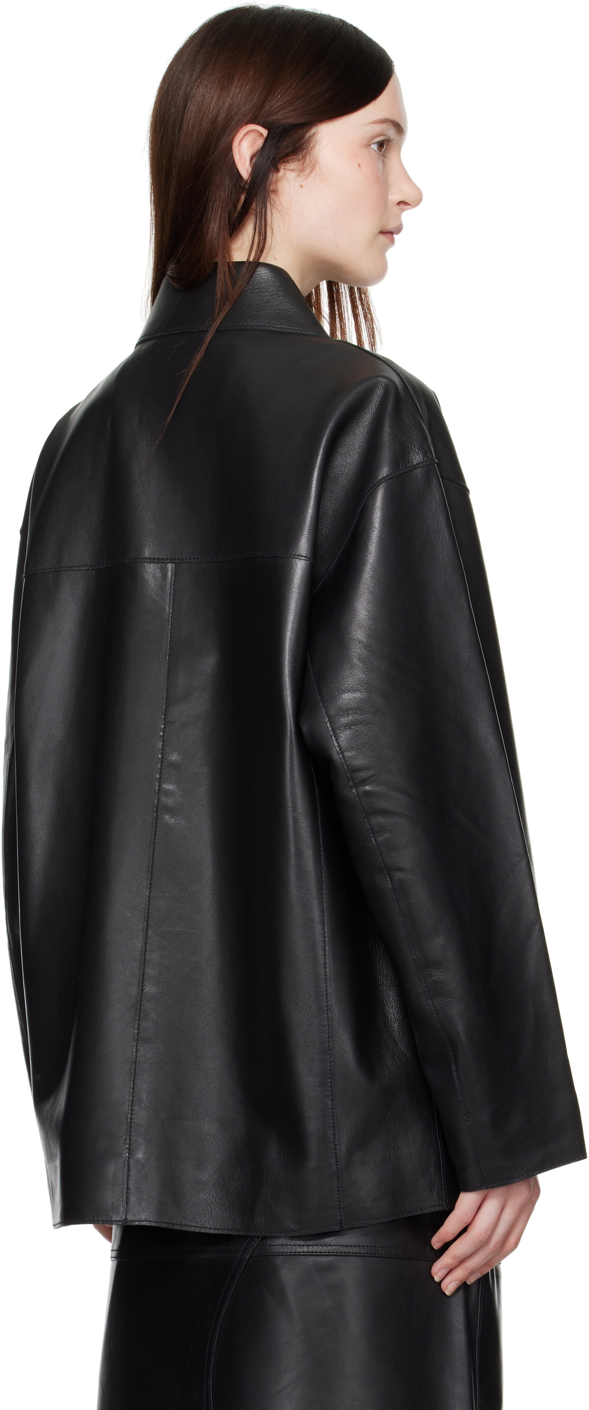 Stand Studio Black Elisia Leather Jacket