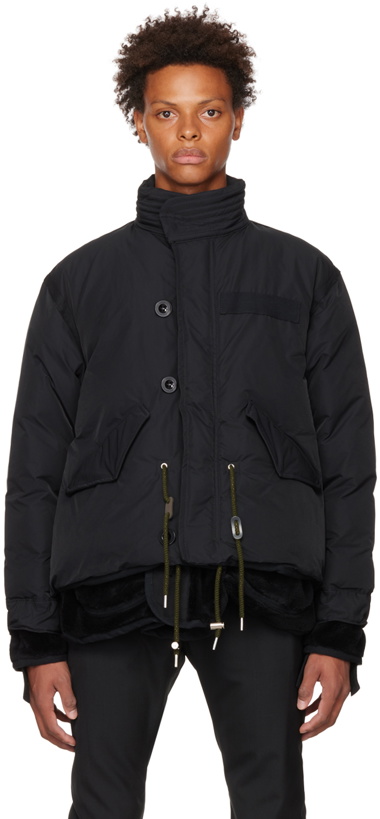 Photo: sacai Black Layered Jacket