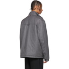 Thom Browne Reversible Grey Down Cashmere Jacket