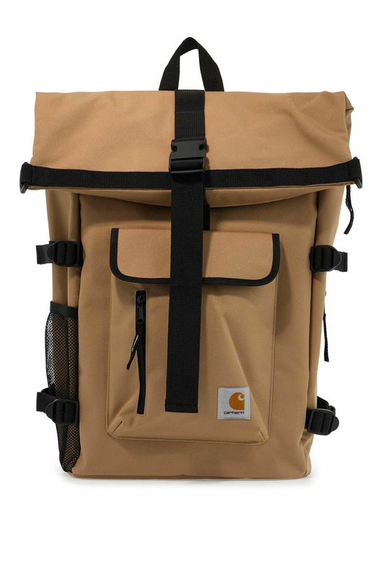 Photo: CARHARTT WIP 'phillis recycled technical canvas backpack Beige