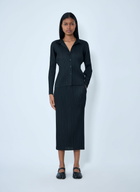 Pleats Please Issey Miyake Pleated Midi Skirt