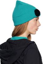 C.P. Company Blue Goggle Beanie