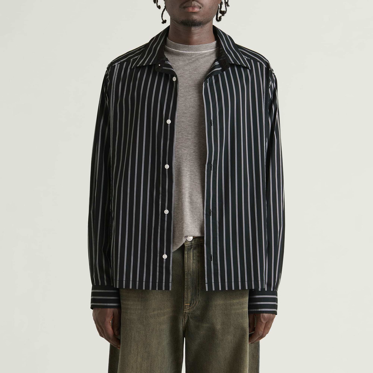 END. x Samsøe Samsøe Men's Saarch Kx Shirt in Black