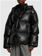 STELLA MCCARTNEY - Faux Leather Quilted Puffer Jacket