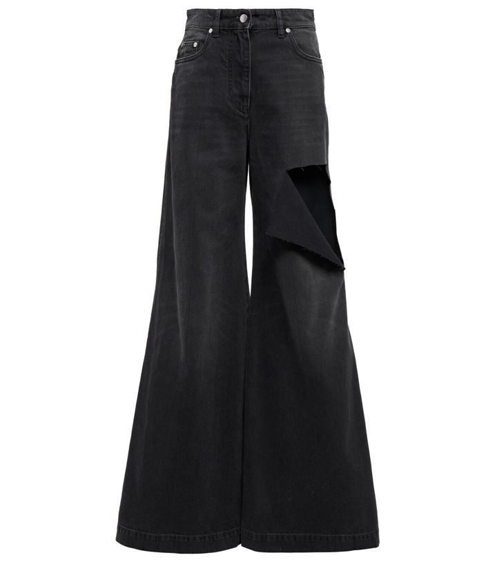 Photo: Peter Do - Distressed high-rise wide-leg jeans