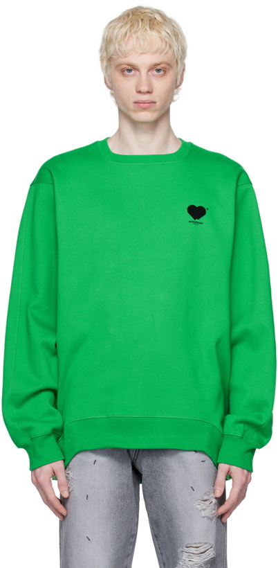 Photo: ADER error Green Flocked Sweatshirt
