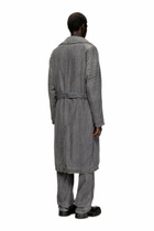 Diesel Trench coat in patterned denim - Denim Jackets - Unisex - Grey