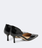 Victoria Beckham Victoria Angle D'Orsay croc-effect leather pumps
