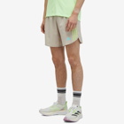 Adidas Men's OTR E 3 Stripe Short in Wonder Beige/Pulse Lime