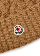 Moncler Ribbed Wool and Cashmere-blend Bobble hat - Khaki - One Size