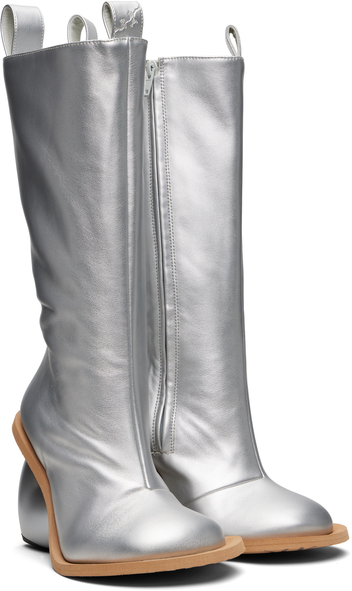 YUME YUME SSENSE Exclusive Silver Love Tall Boots