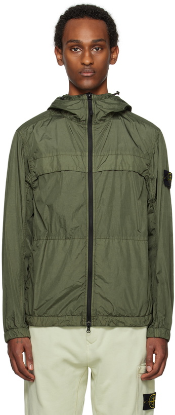 Photo: Stone Island Green Crinkle Reps R-NY Jacket