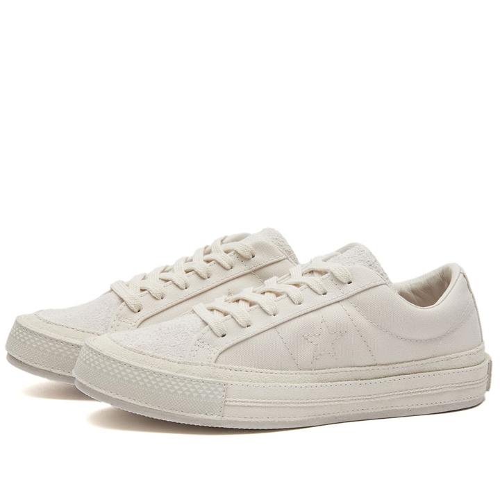 Photo: Converse x Notre One Star Sneakers in White Sand