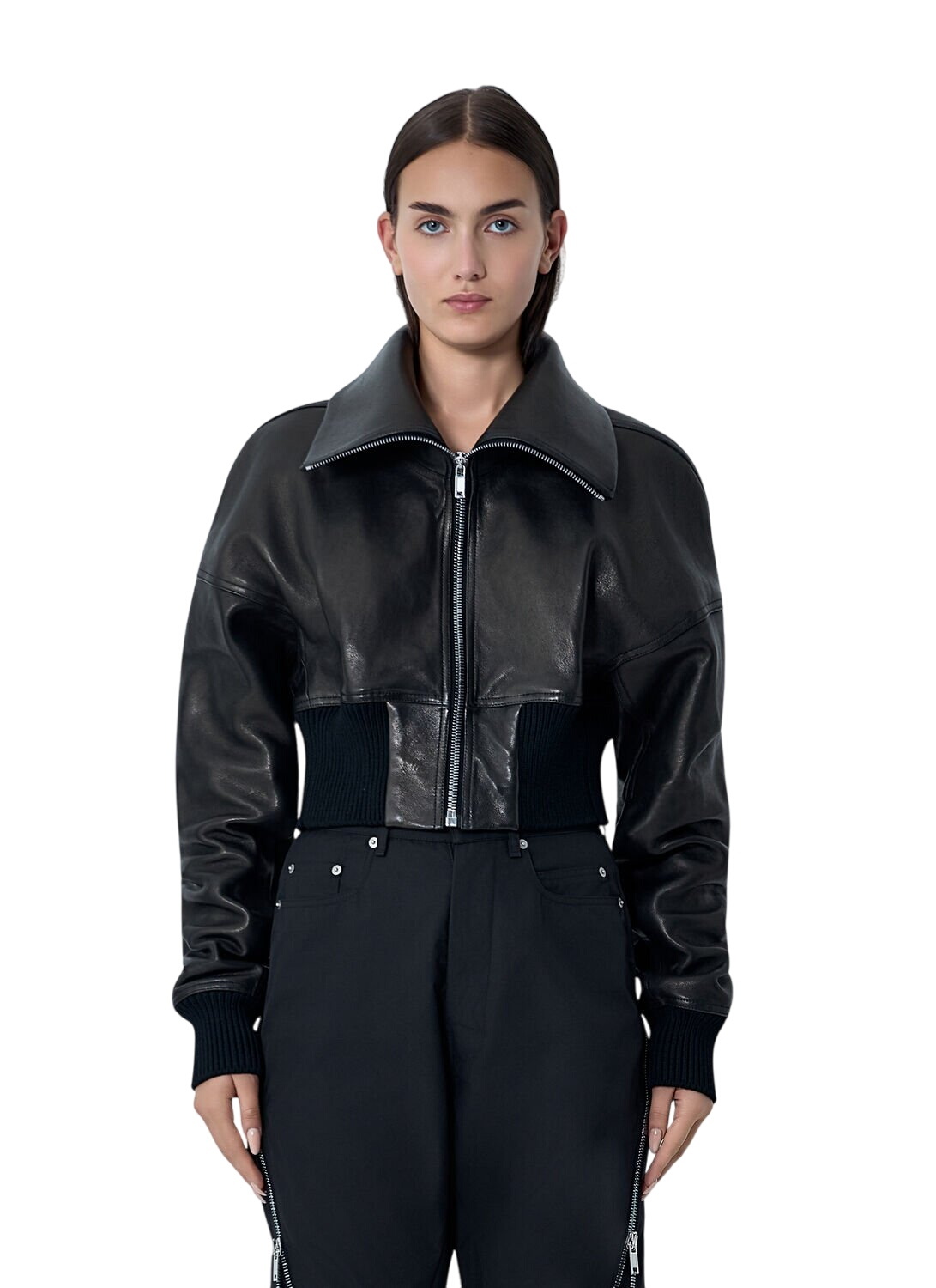 Rick Owens Taupe Moncler Edition Down Coyote Jacket Rick Owens