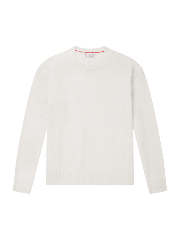 Photo: Brunello Cucinelli - Cashmere Sweater - Neutrals