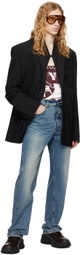 Y/Project Black Draped Lapel Blazer