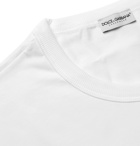 Dolce & Gabbana - Stretch-Pima Cotton T-Shirt - Men - White