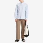 Portuguese Flannel Men's Belavista Stripe Button Down Oxford Shirt in Blue Stripe