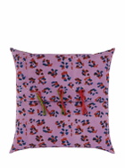 LISA CORTI Leopard Stripes Gold Pillow