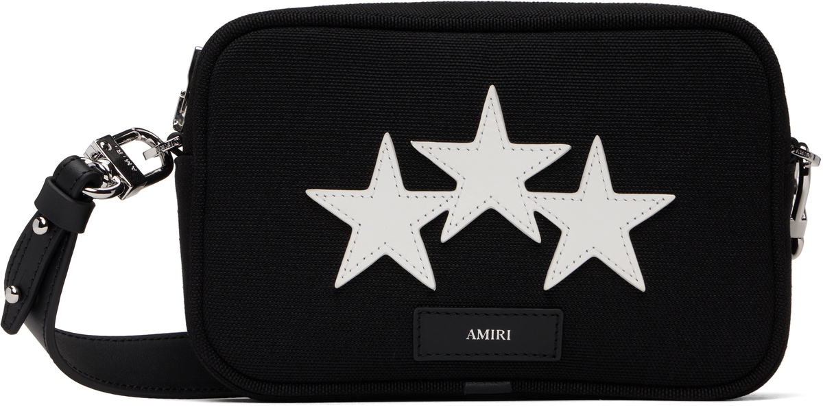 AMIRI Black Three Star Camera Case Bag Amiri