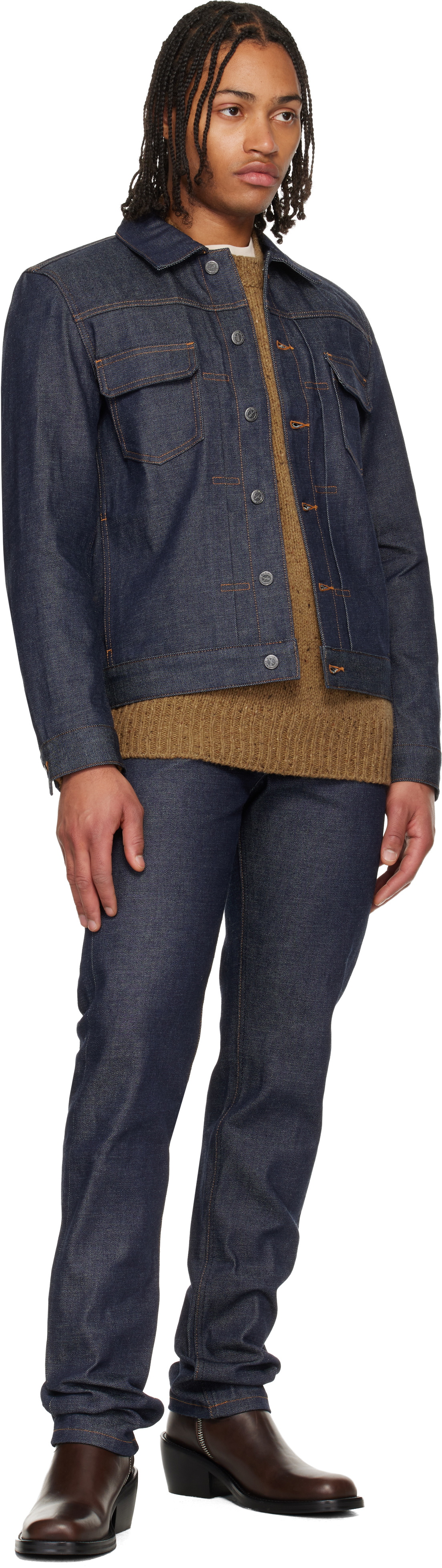 A.P.C. Navy Work Denim Jacket