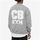 Cole Buxton Men's Gym Crew Sweat in Grey Marl