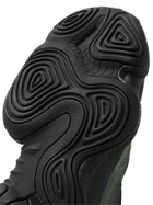 ADIDAS ORIGINALS - Yeezy 500 Neoprene, Suede and Leather High-Top Sneakers - Gray
