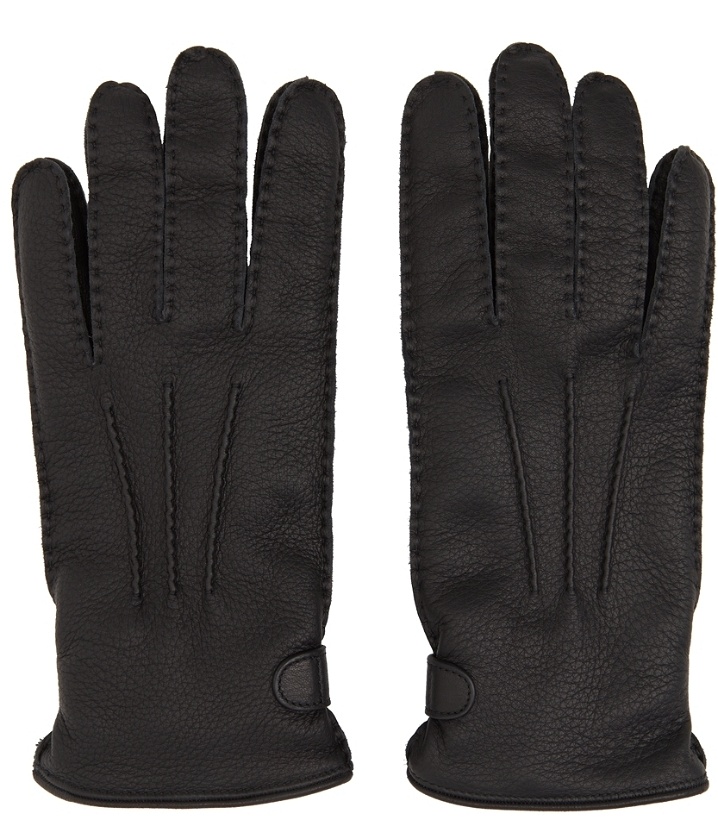 Photo: Brioni Black Deerskin Gloves