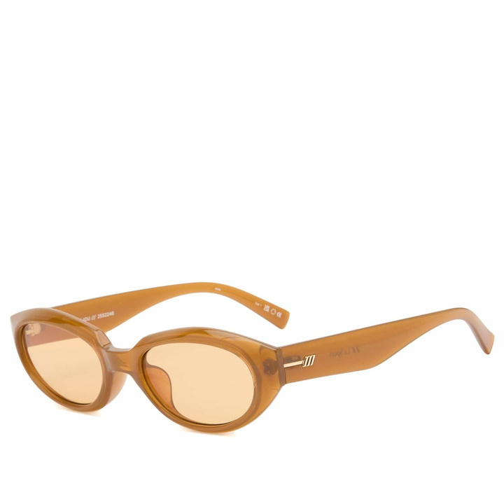 Photo: Le Specs Le Bijou Sunglasses in Toffee/Mustard Mono 