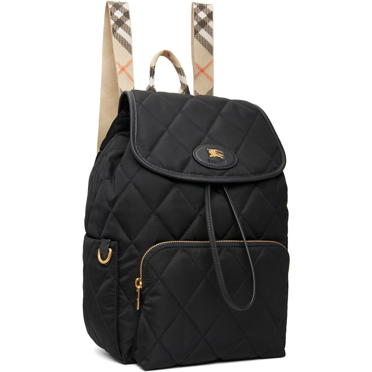 Burberry Black Horseshoe Backpack