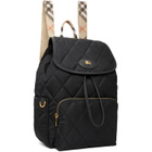 Burberry Black Horseshoe Backpack