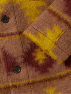 Universal Works - Lumber Printed Fleece Jacket - Brown