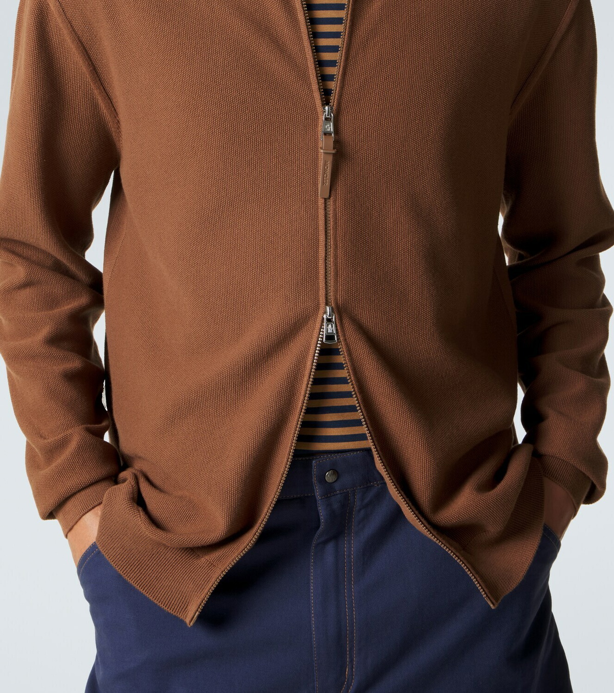 Moncler Cotton zip-up sweater