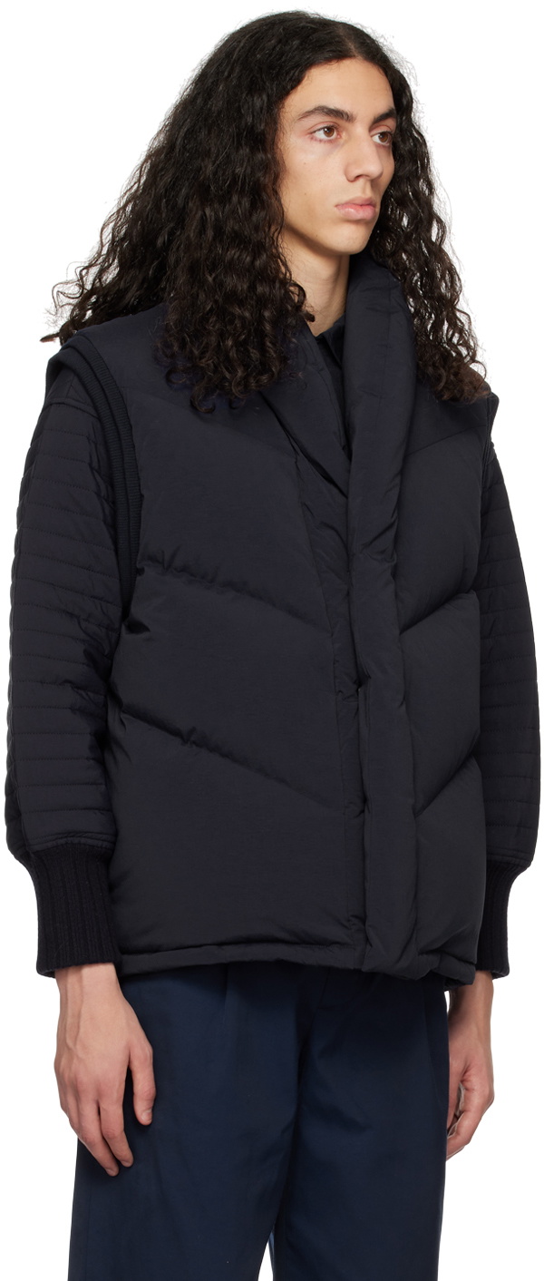 HGBB STUDIO Navy Alaska Down Vest