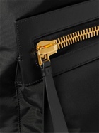 TOM FORD - Large Leather-Trimmed Nylon Backpack