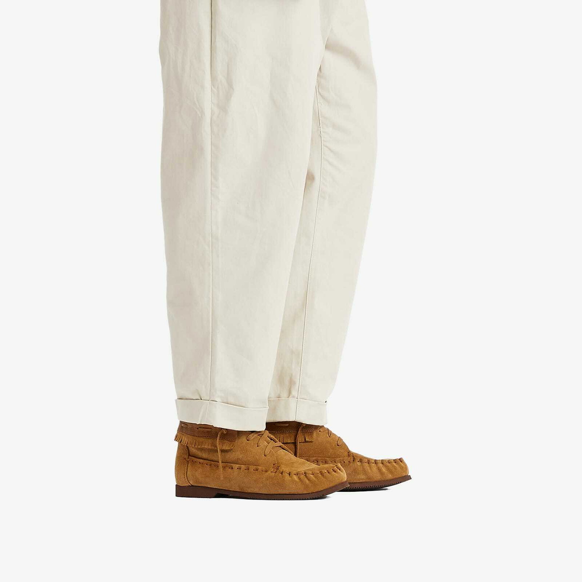 Visvim Men's Nakoda Folk Boots in Brown Visvim