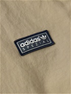 adidas Originals - Trentham Logo-Appliquéd Crinkled-Nylon Jacket - Neutrals