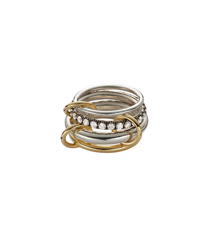 Photo: Spinelli Kilcollin Janssen SG 18kt gold and sterling silver ring with diamonds