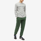 PACCBET Men's Long Sleeve Dragon Logo T-Shirt in Grey Melange