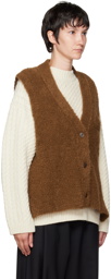 CORDERA Brown Buttoned Vest