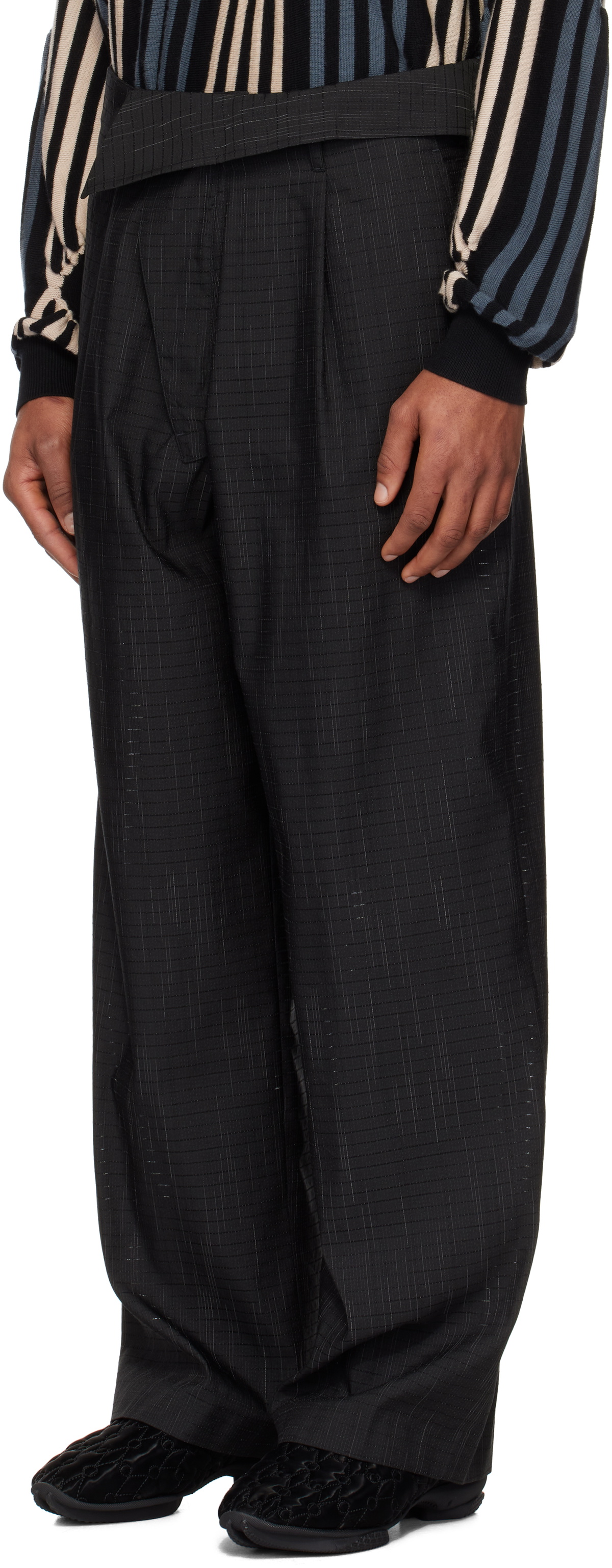 Kiko Kostadinov Black Navin Wide Trousers Kiko Kostadinov