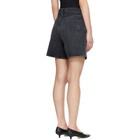 AGOLDE Black Dame Denim Shorts