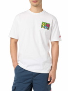 MC2 Saint Barth Man Cotton T-shirt With Keith Haring Design Front And Back Print | Keith Haring Special Edition