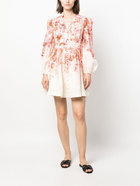 ZIMMERMANN - Floral Print Linen Mini Dress