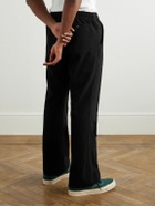 Needles - Straight-Leg Logo-Embroidered Jersey Track Pants - Black