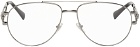 Versace Silver Medusa Aviator Glasses