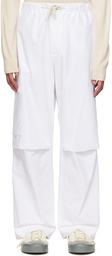 Jil Sander White Relaxed Trousers