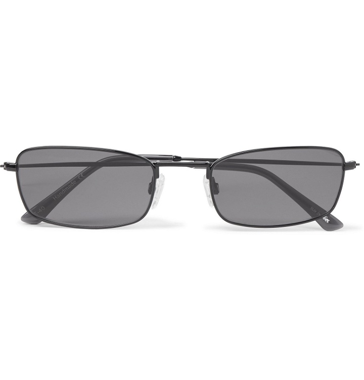 Photo: Sun Buddies - E-40 Rectangle-Frame Acetate and Metal Sunglasses - Black